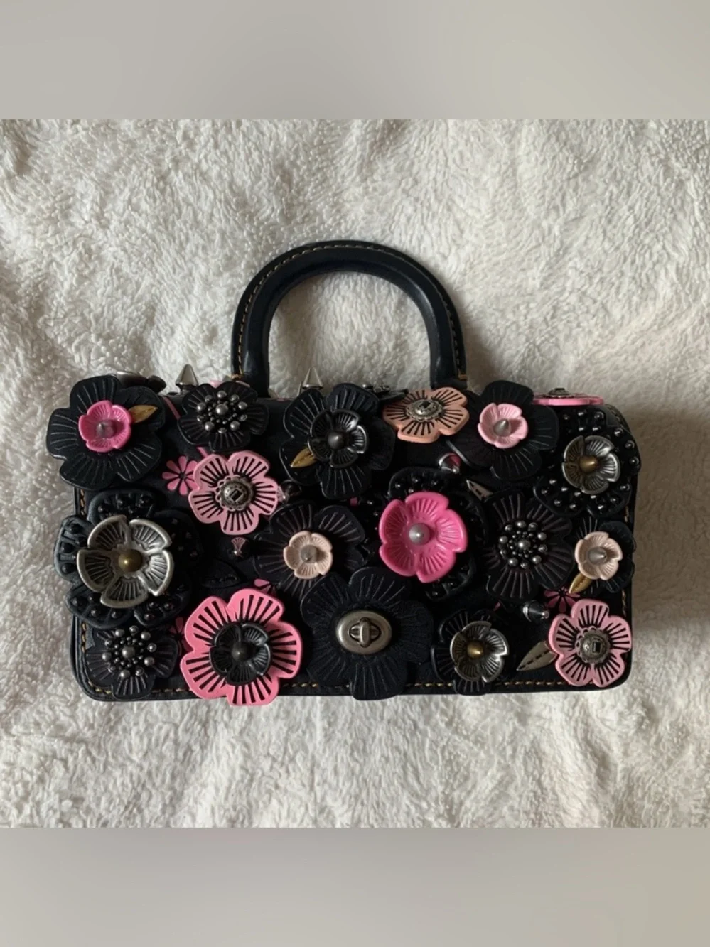 RARE Coach 1941 Double Dinky Tea Rose Purse